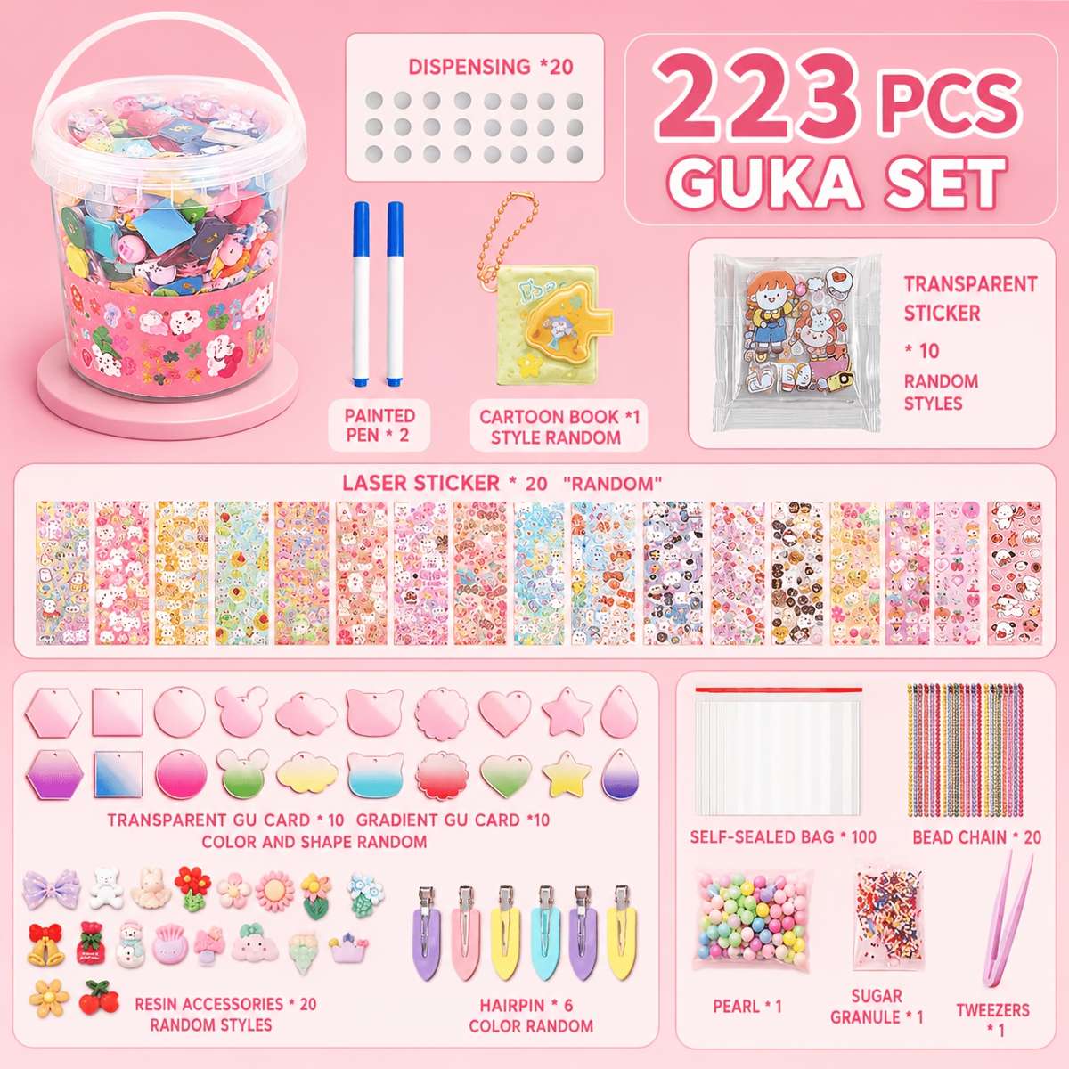 Perler Bead Set 223Pcs