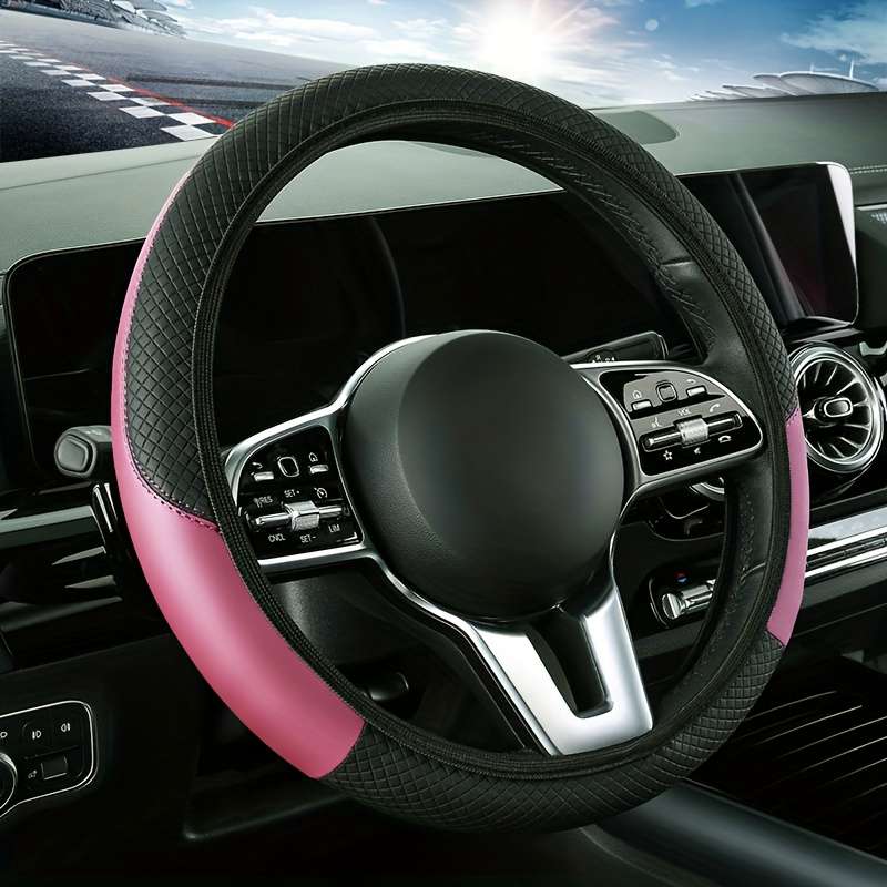 Car Steering Wheel Cover Coffee Color