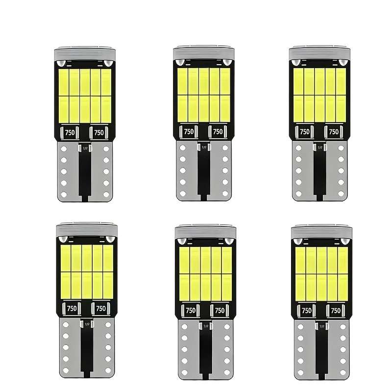 Car Lights Color White Storage 6Pcs