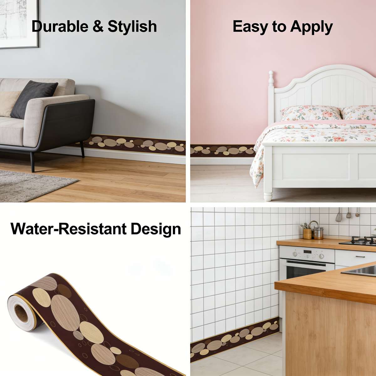 Skirting Board 10Cm*9M Quantity 1 Roll