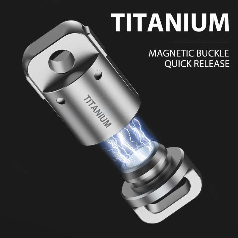 Professional Versatile Zinc Alloy 1Pack Titanium Alloy Magnetic Keychain For