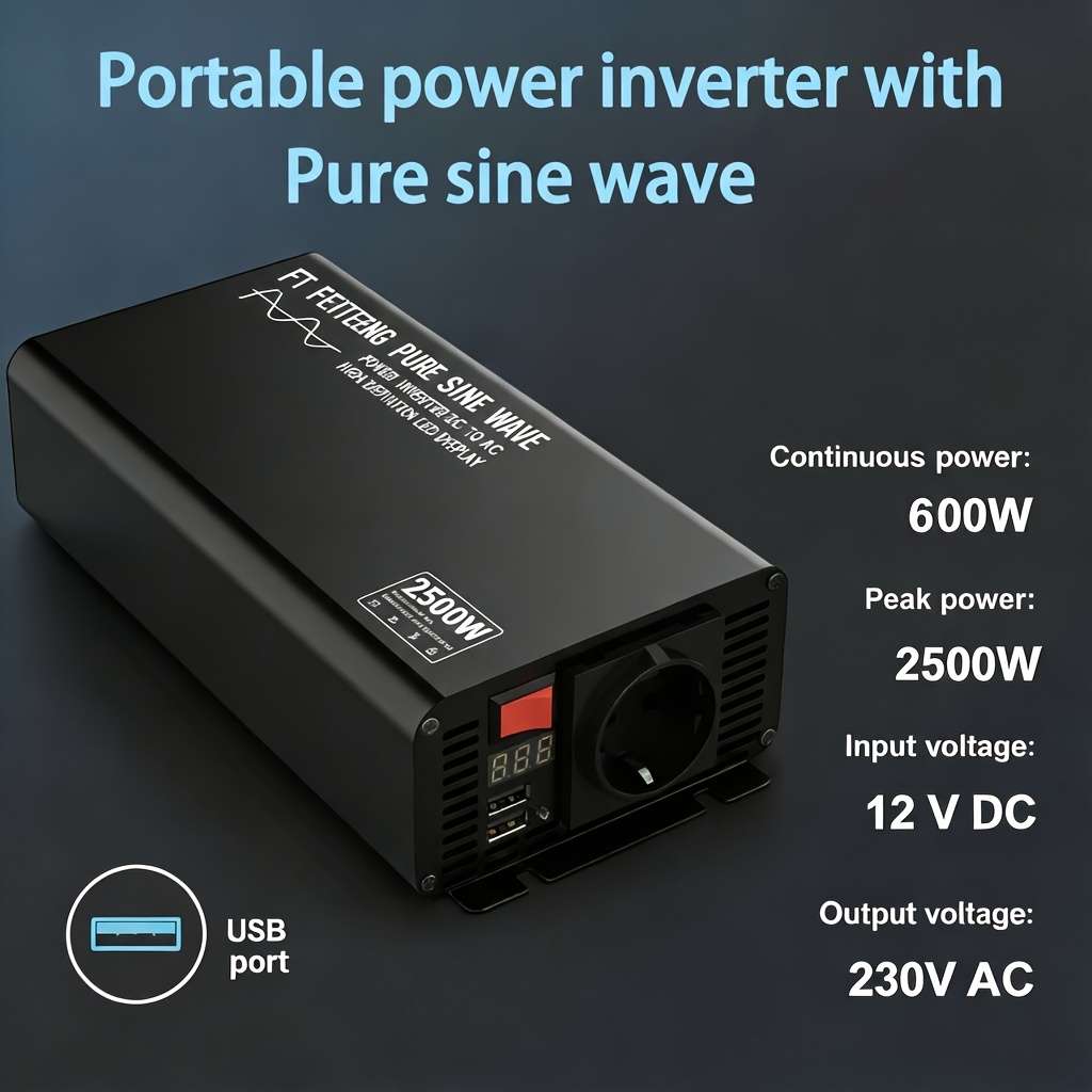 Inverter Applicable People Portable Pure Sine Wave 2000W