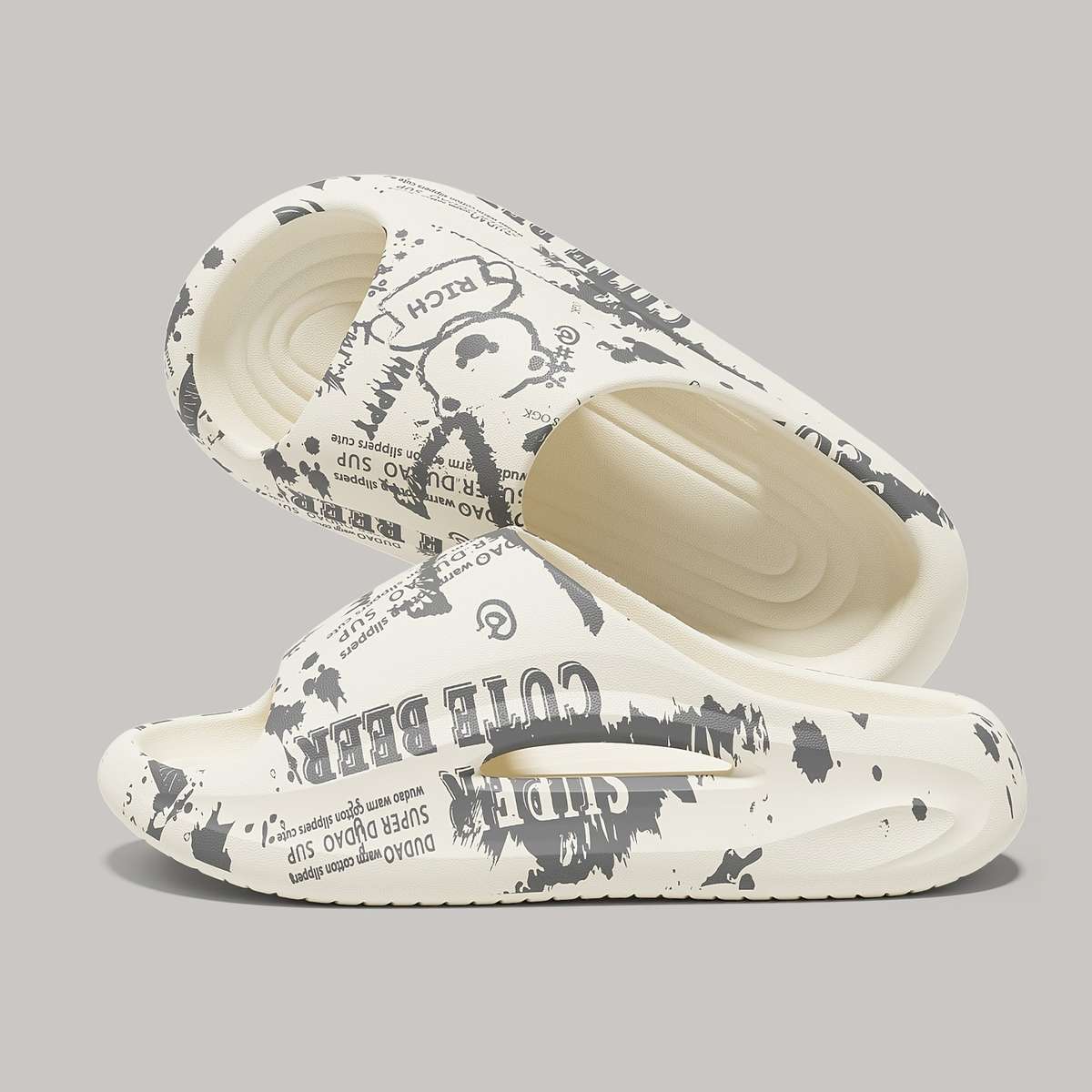 Sandals Color White Happy Little Bear Size Uk 8.5 9