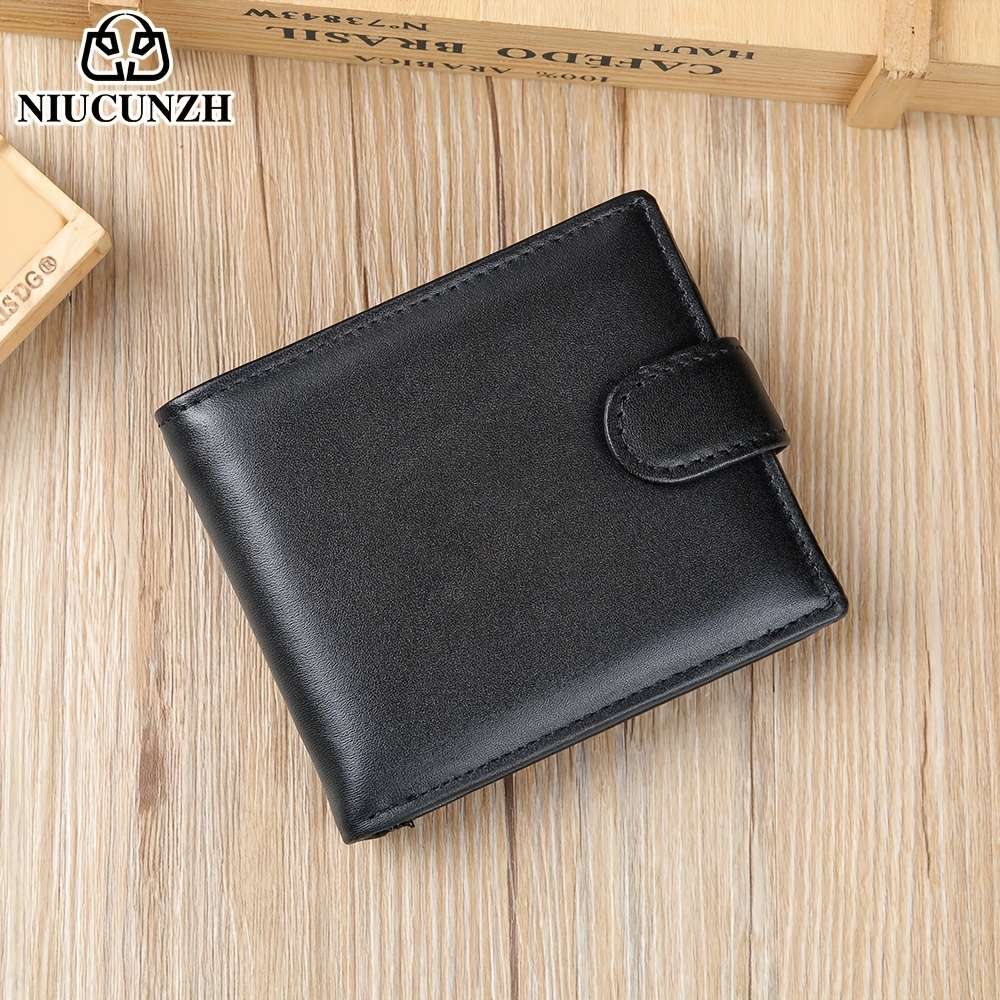 Genuine Leather Wallet Made Of Top Layer Cowhide Featuring Anti-Magnetic Card Slots Wallet
