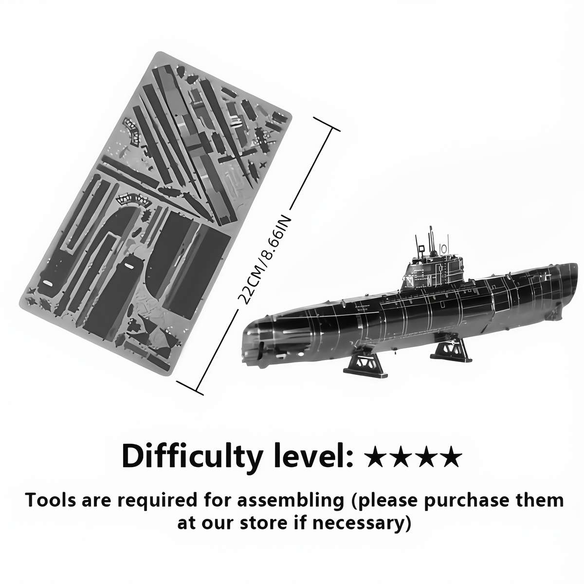 3D Jigsaw Puzzle Model Ship Color #A0024 Silver Gray