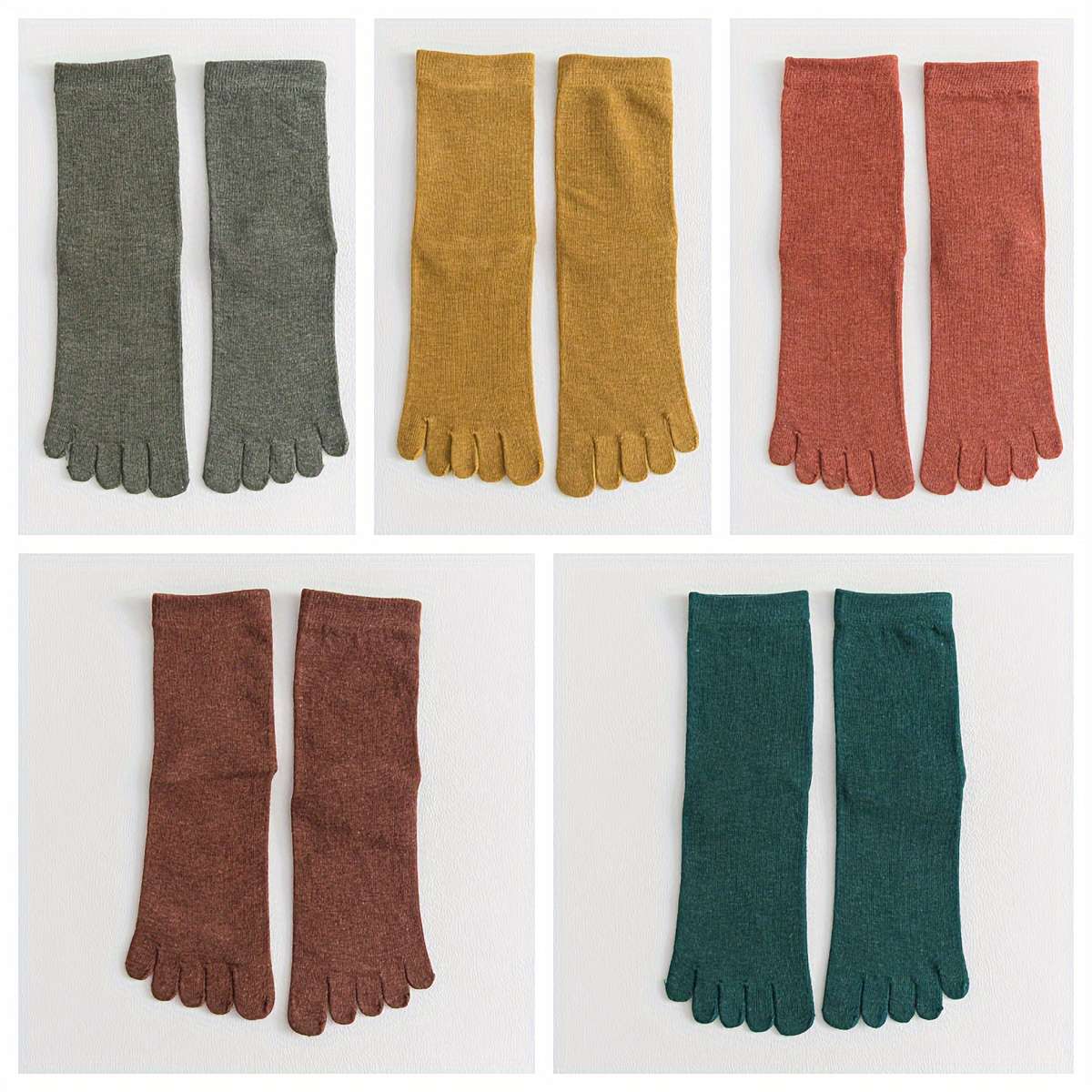 Women S Socks Color 5Pairs White Size Onesize