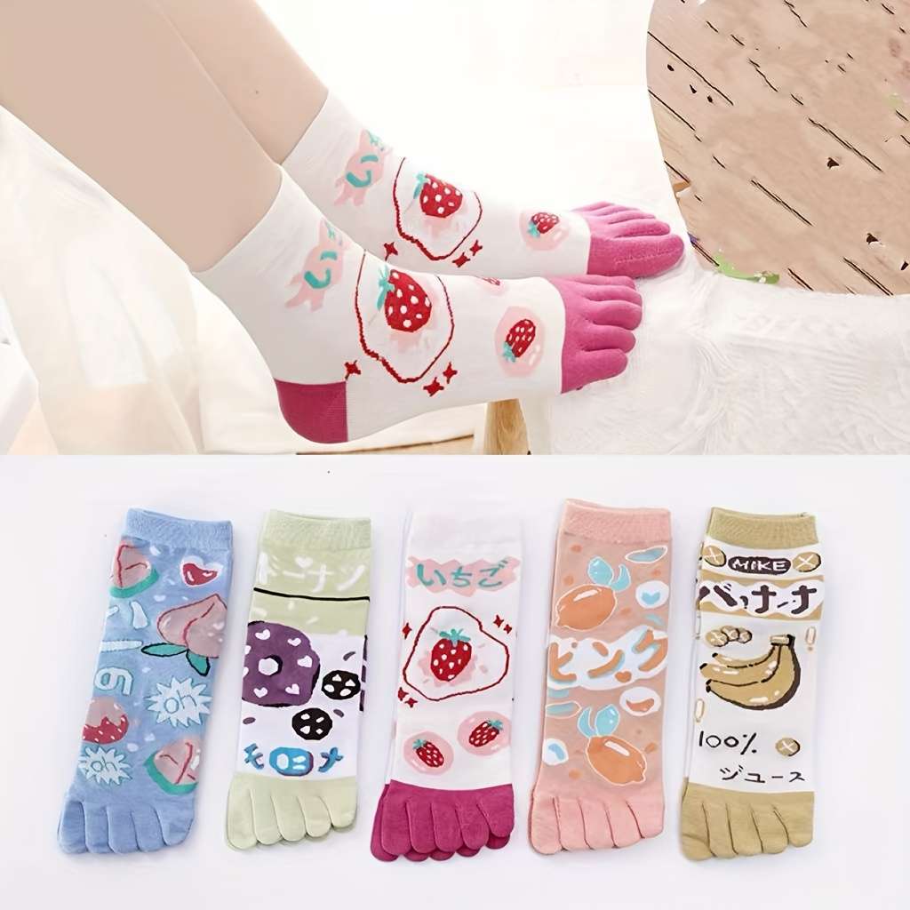Women S Socks Color Banana D 5 Pairs Size Onesize
