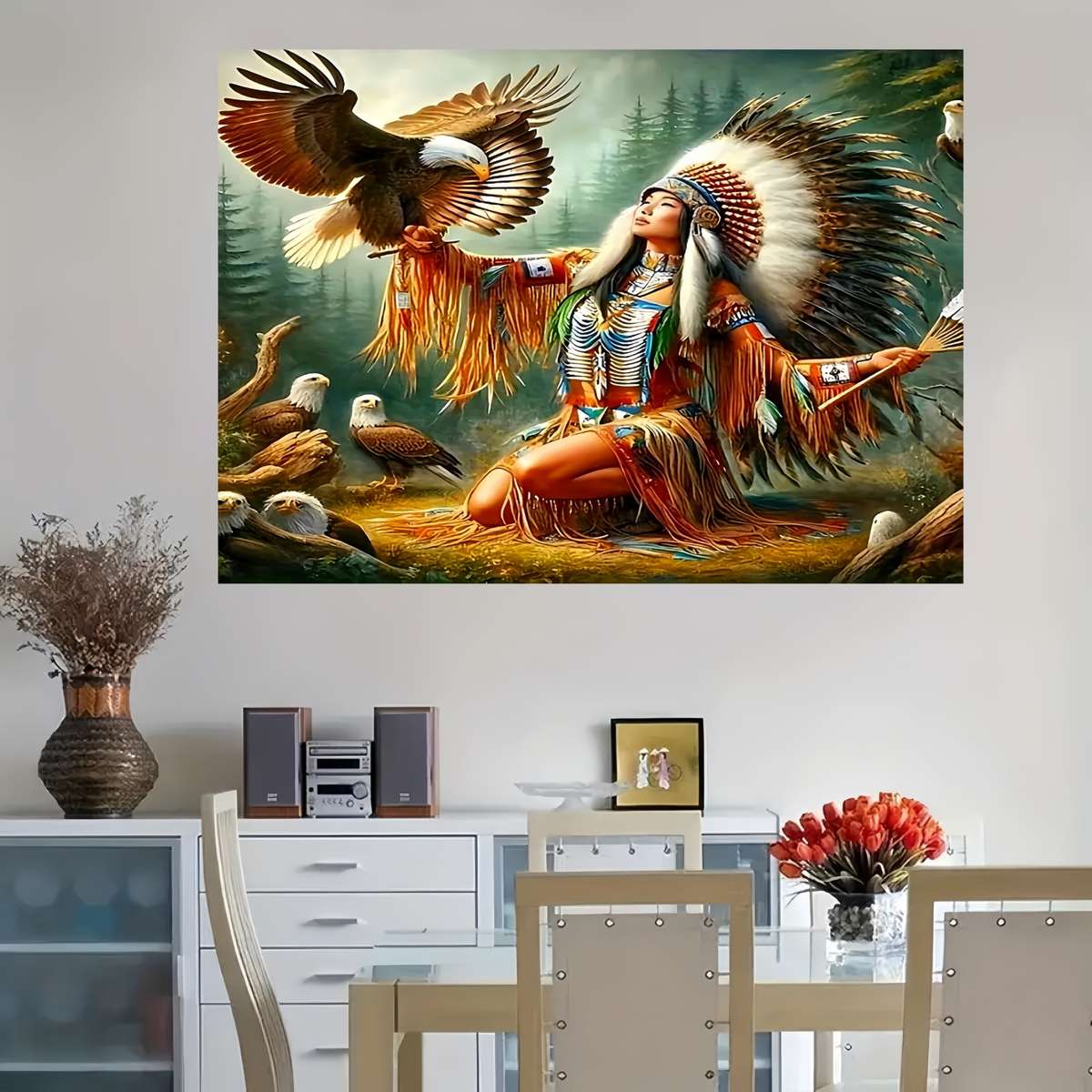 1000pcs Premium Eagle DIY Jigsaw Puzzle Thick Durable Seamless for Adults Perf