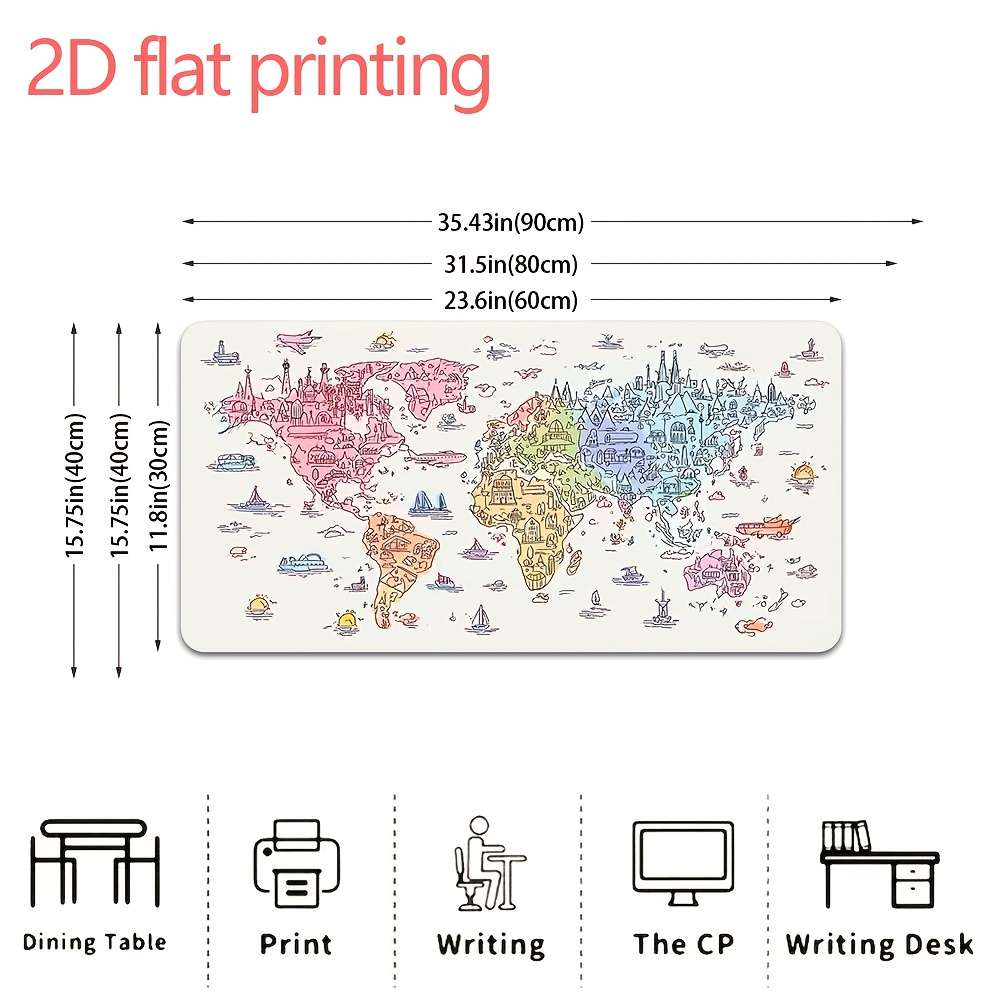 Mouse Pad Size 39.88X 79.76Cm