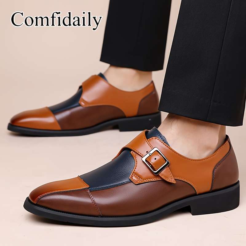 Mens Leather Shoes Color 52097 Brown Sizeuk 7