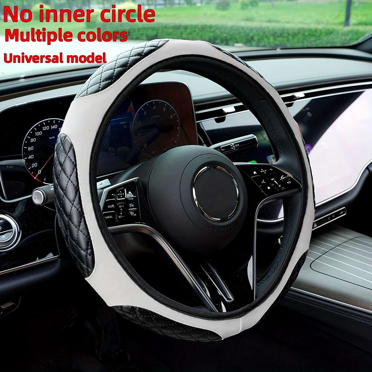Car Steering Wheel Cover Deep Grey