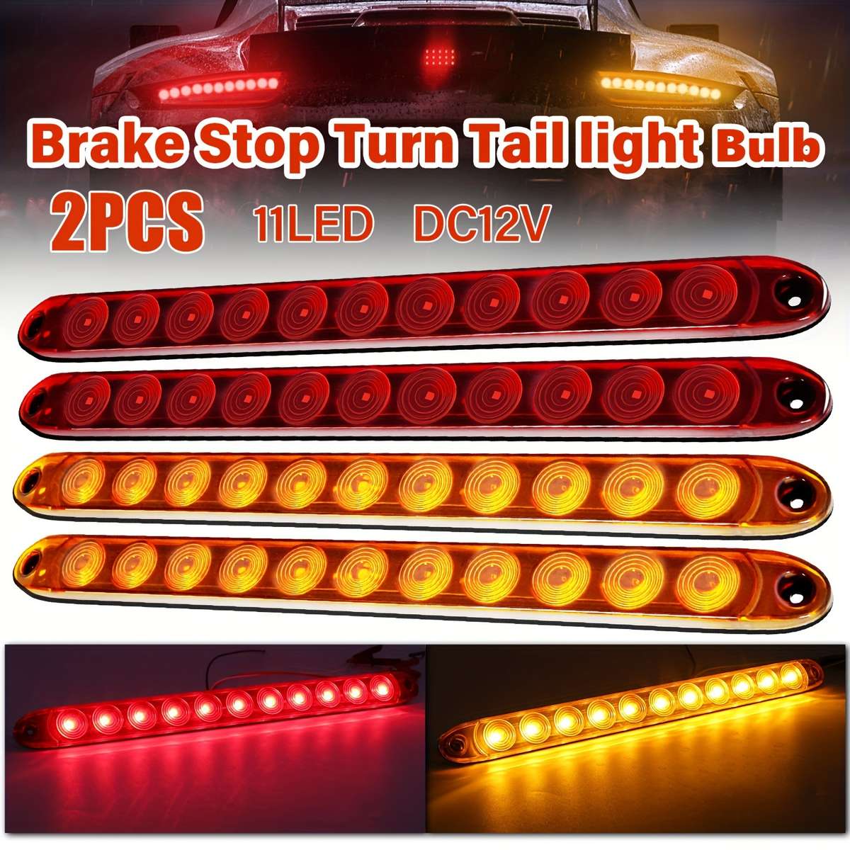 Car Lights Color Red Quantity 2Pcs