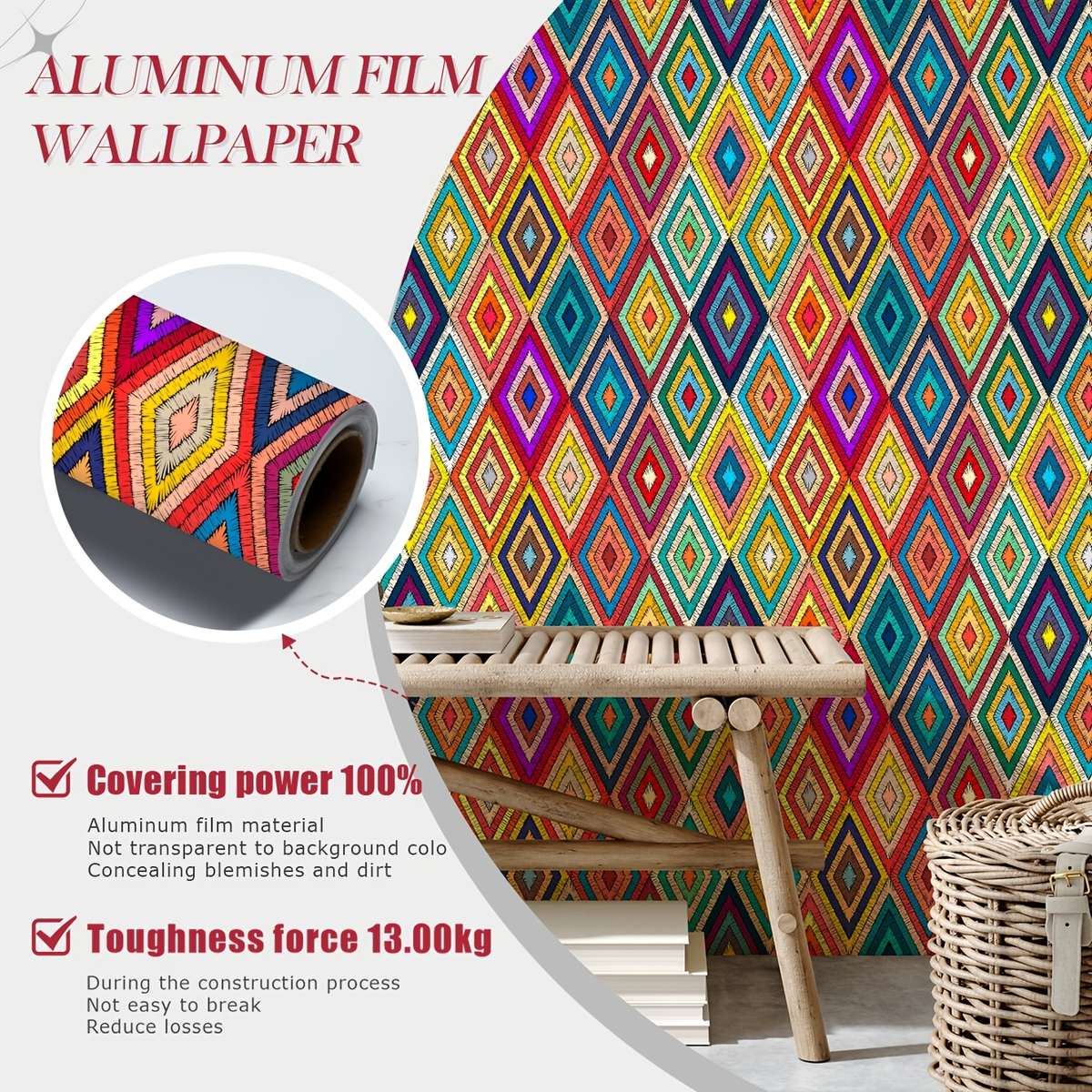 Pro Self Adhesive Desk Wrap 735 size 45x300cm Style Diamond Weave