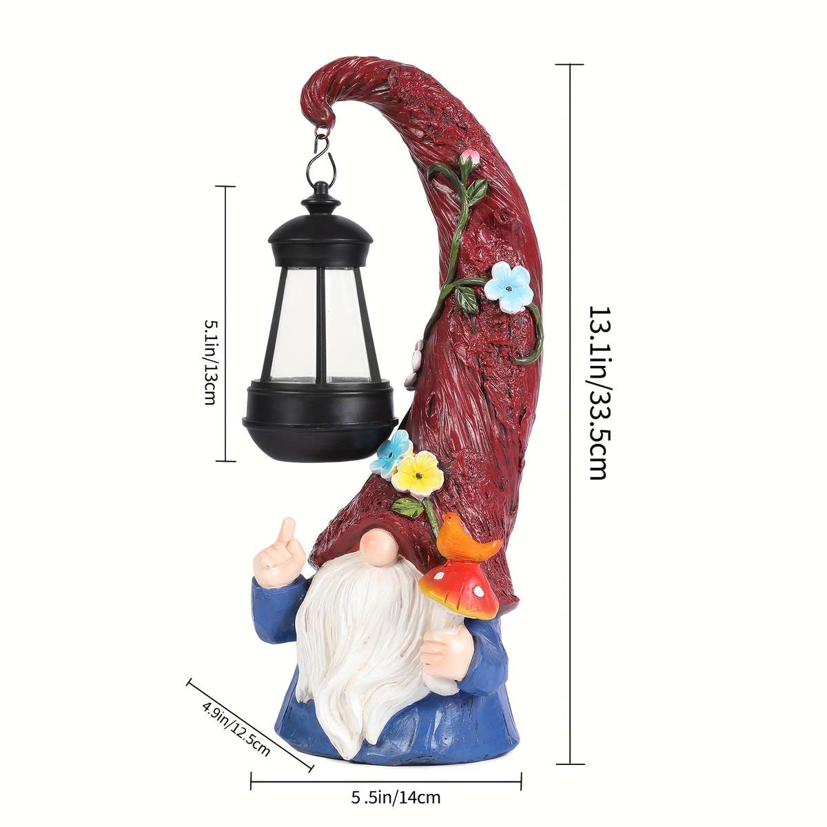 Pack Solar Gnome Statue Light Ipx4