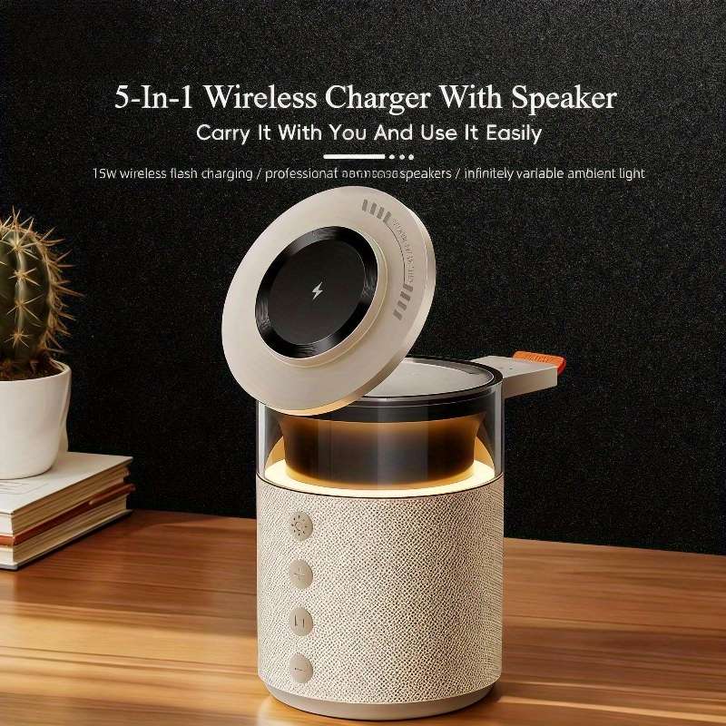 Modern Dual Channel Design Magnetic Wireless Charging Station For Festival