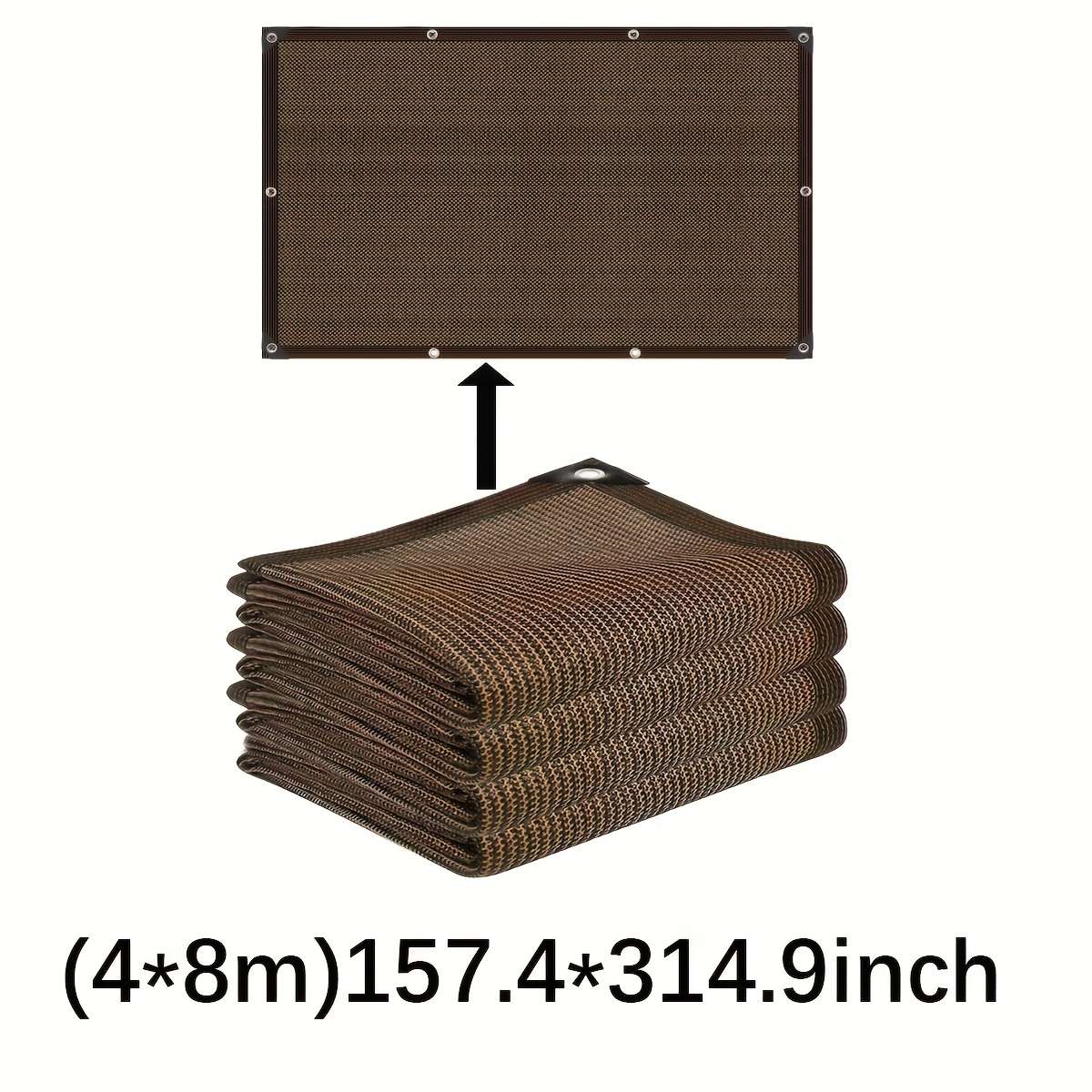 Shade Net Size Brown 5*10M 196.8*393.7 Inches