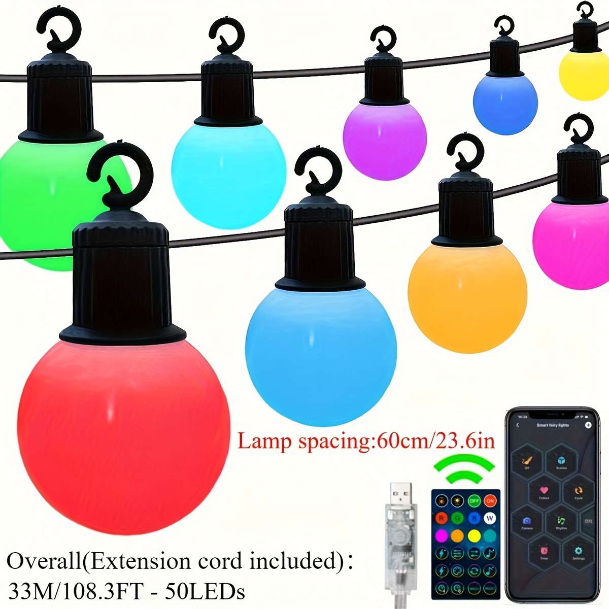 Christmas Lights 9 M 29.5Ft   20Lamp