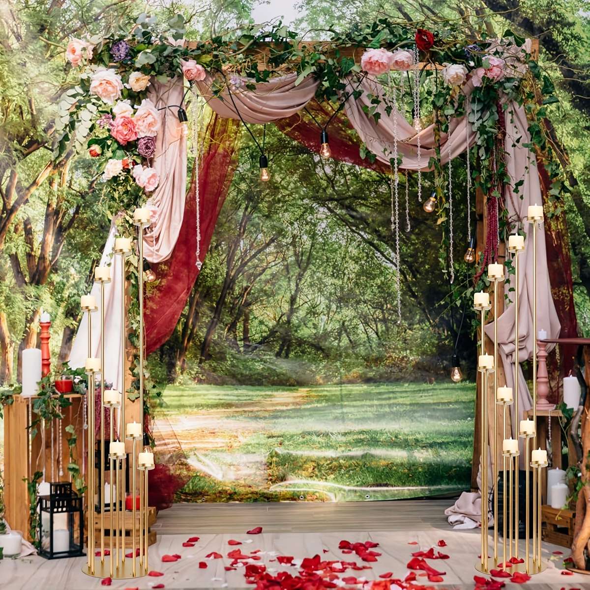 Wedding Supplies Color Golden 2 Pieces