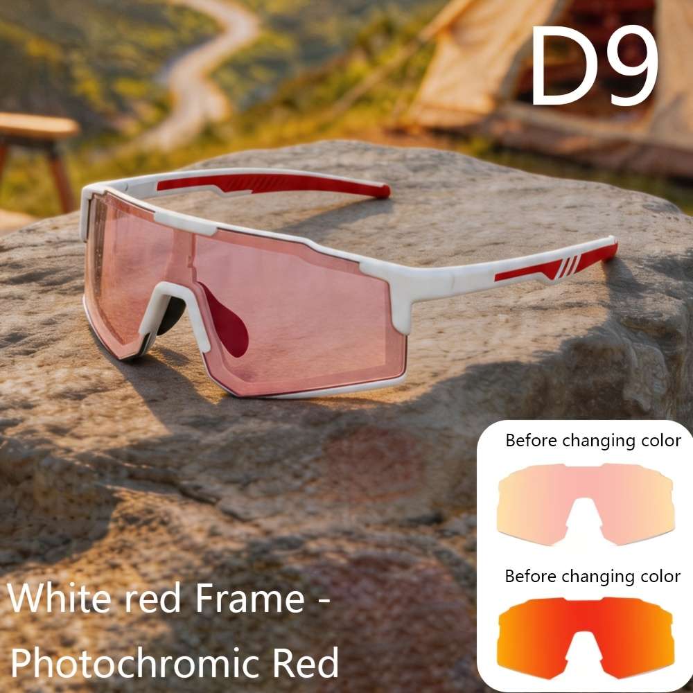 Cycling Glasses Color White  Photochromic Grey