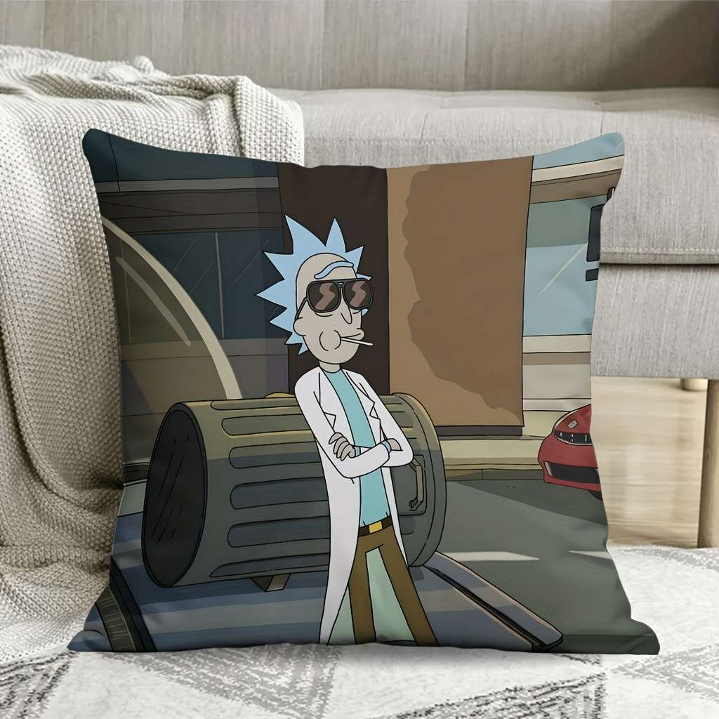 Soft Touch High Density Authorized Warner Bros Rick And Morty Sofa Accent