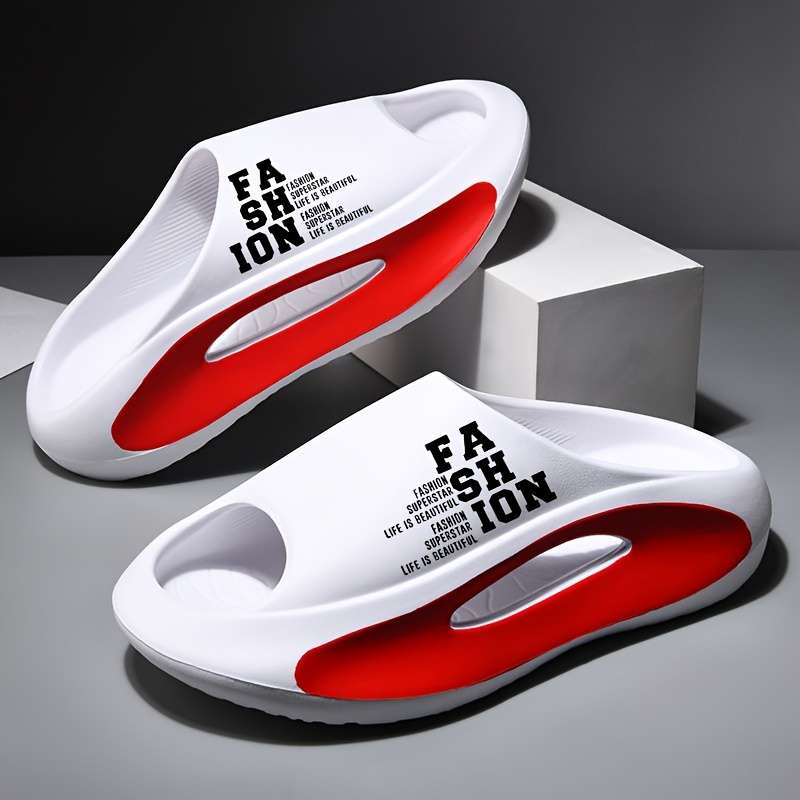 Men Slippers Summer Style Red Size Uk 5.5 To 6