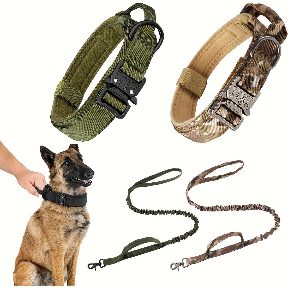 Dog Leash Color 2Pc Black Size M