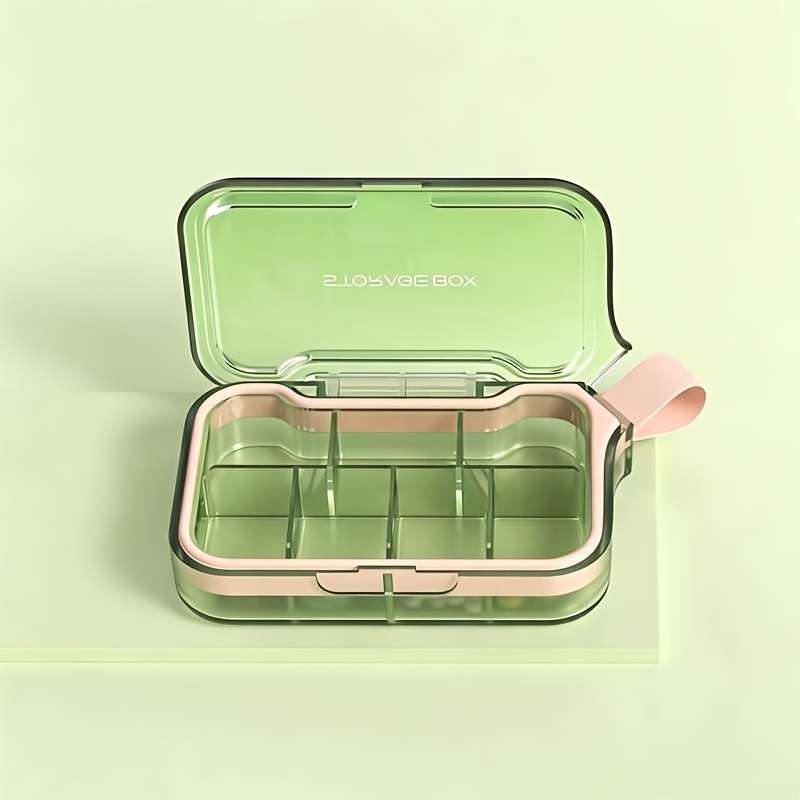 Antibacterial Box Mint Green 7 Grids
