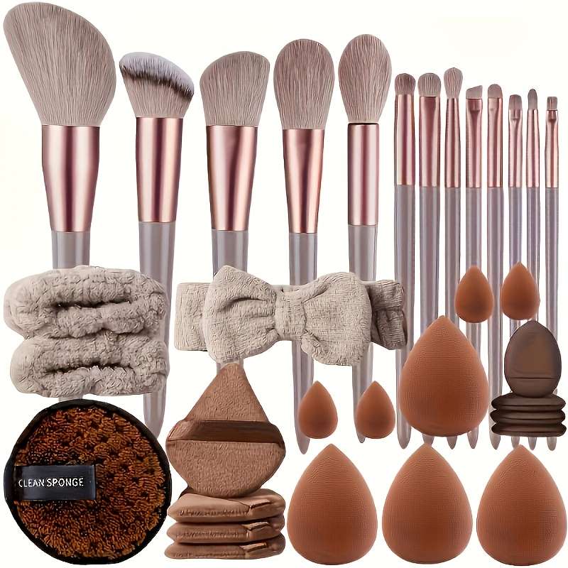 Makeup Brush Set Color Black Quantity16Pcs