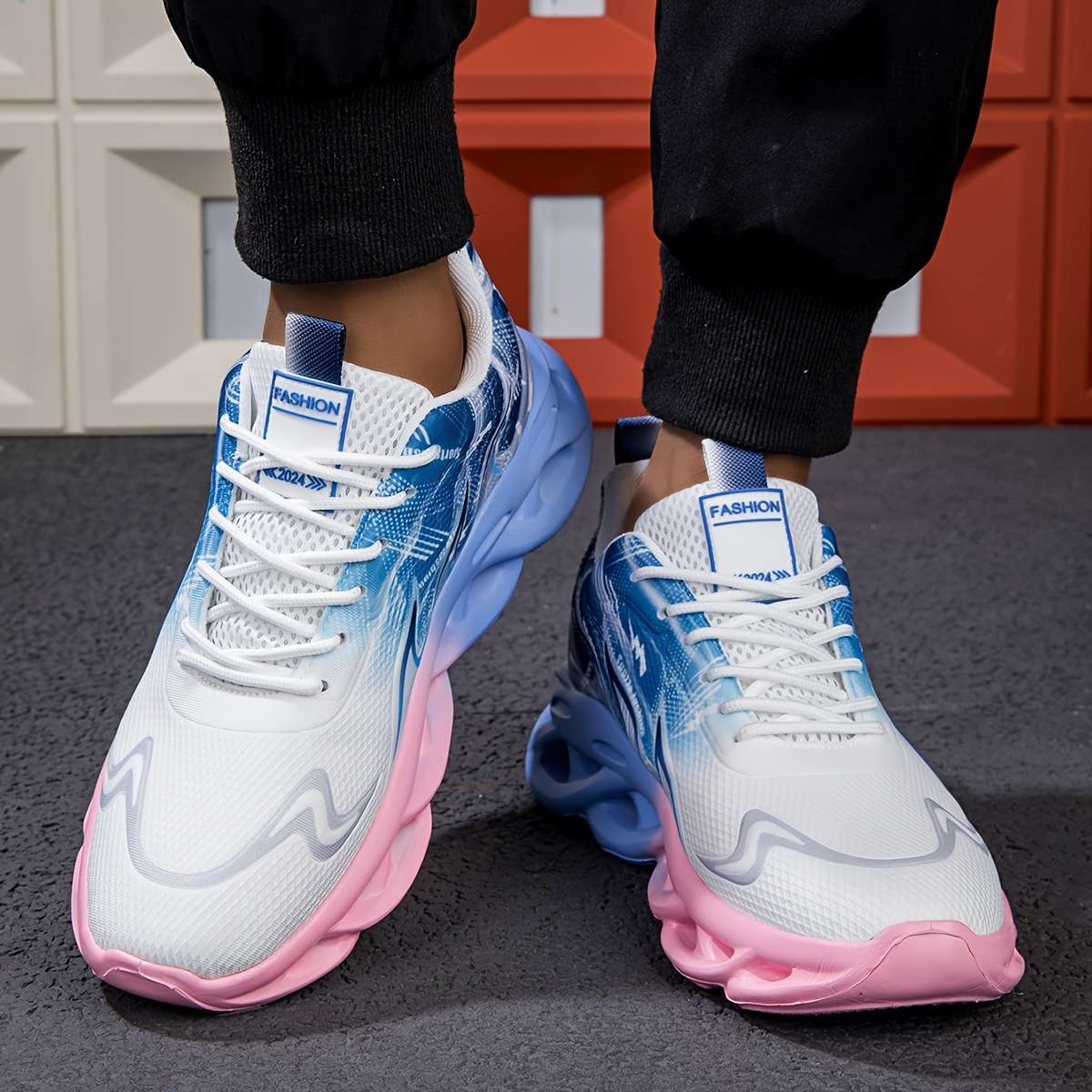 Sneakers Color White Blue Sizeuk 7