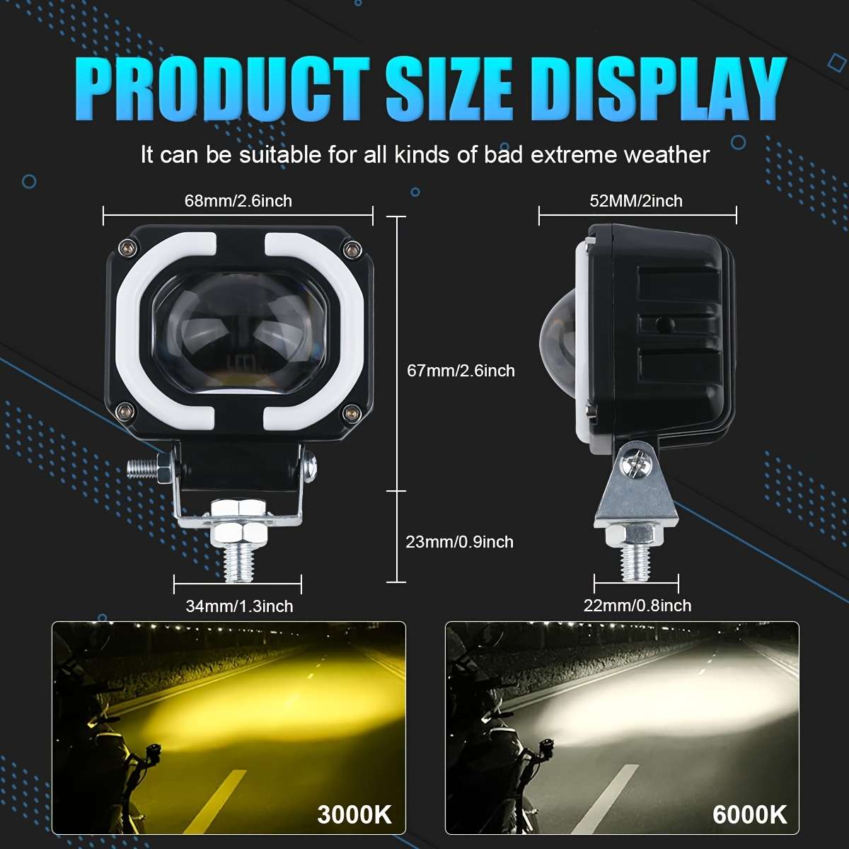 Car Lights Color Blue Quantity 2Pcs