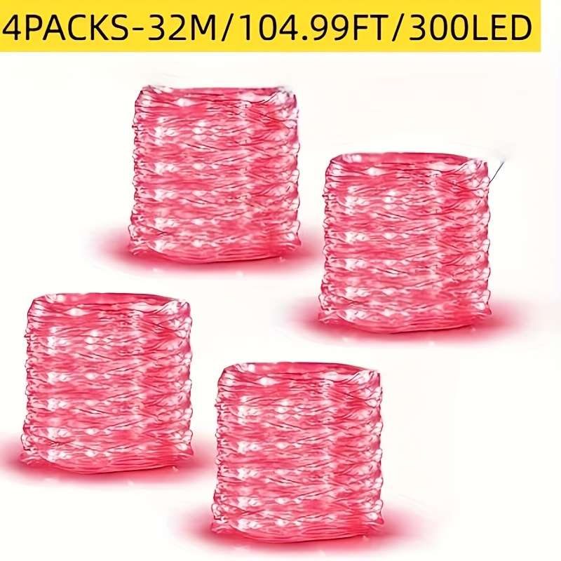 Christmas Lights Red Size 32M 104.99Ft 300Led
