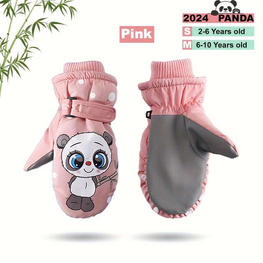 Winter Gloves Color Pink Size Size M  6 To 10 Years Old