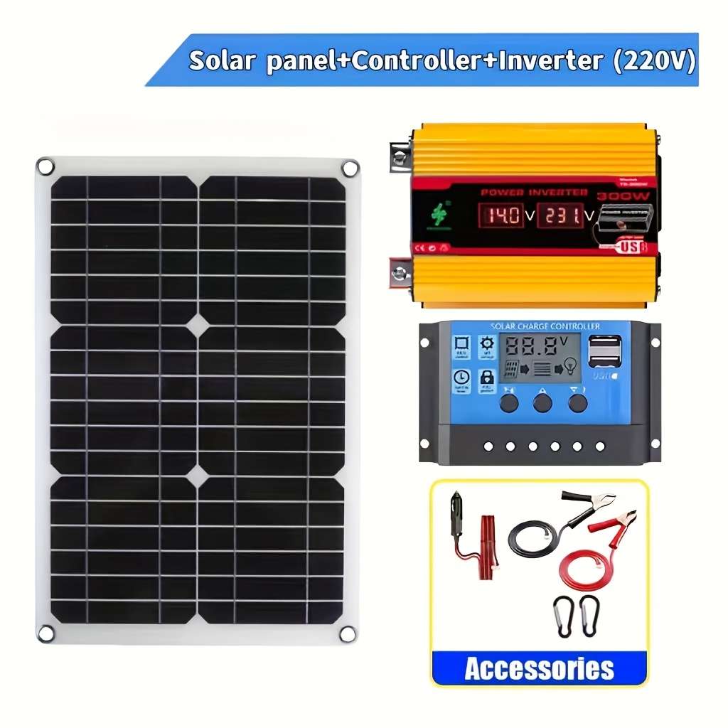 Solar Panel Model Dc 12V To Ac 220V Eu