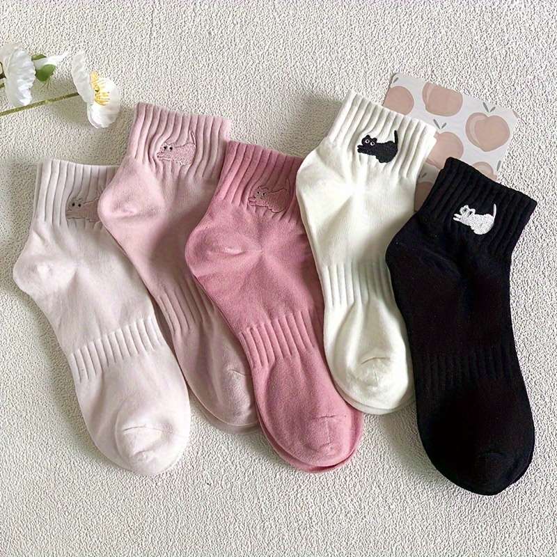 Women S Socks Color 5Pcs Mixed Color Size Onesize