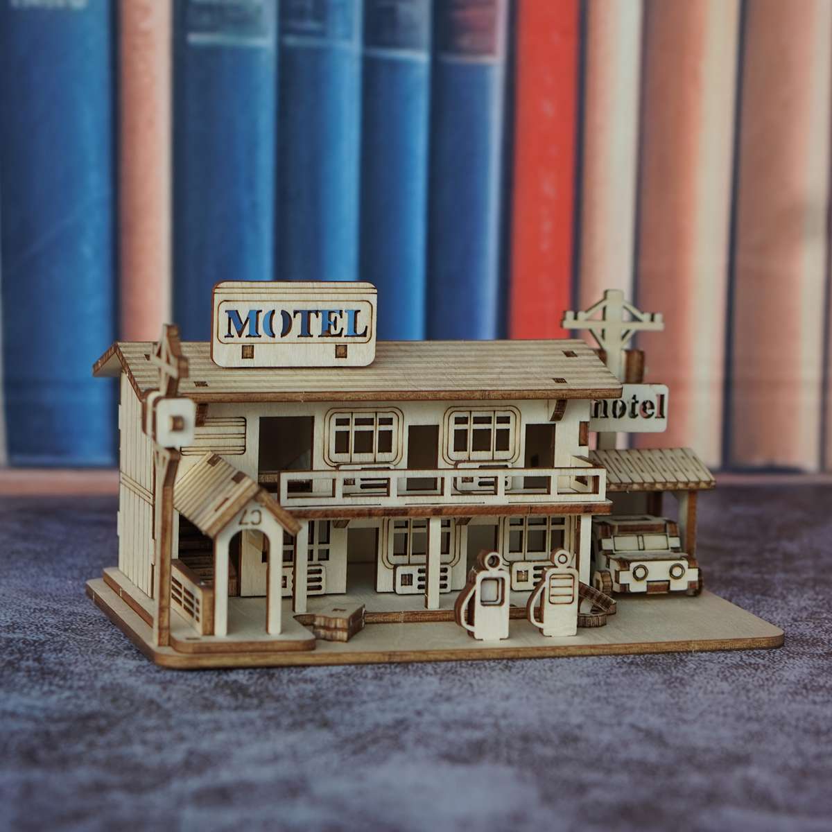 Building Toy Architectural Model Toy Set Items Motel Model