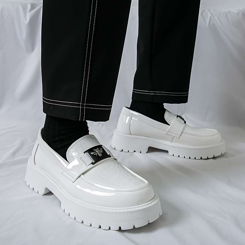 Mens Leather Shoes Color White Sizeuk 10