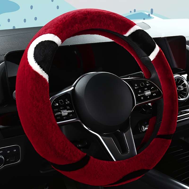 Car Steering Wheel Cover Grey Model Round