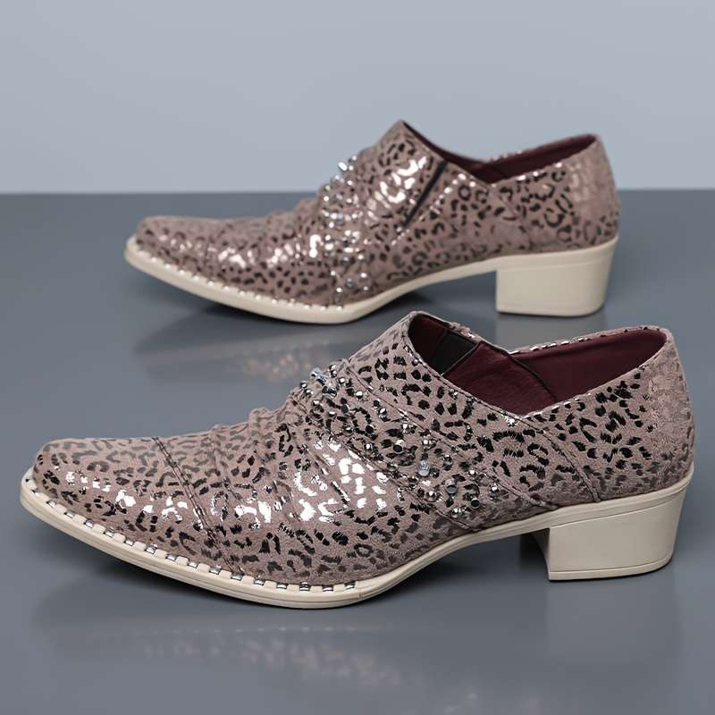 Mens Leather Shoes Color Khaki Sizeuk 10.5