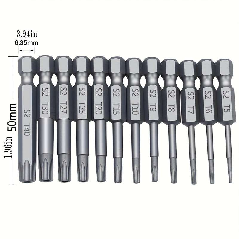 Screwdriver Bit Tool Set Style 12Pcs50Mm
