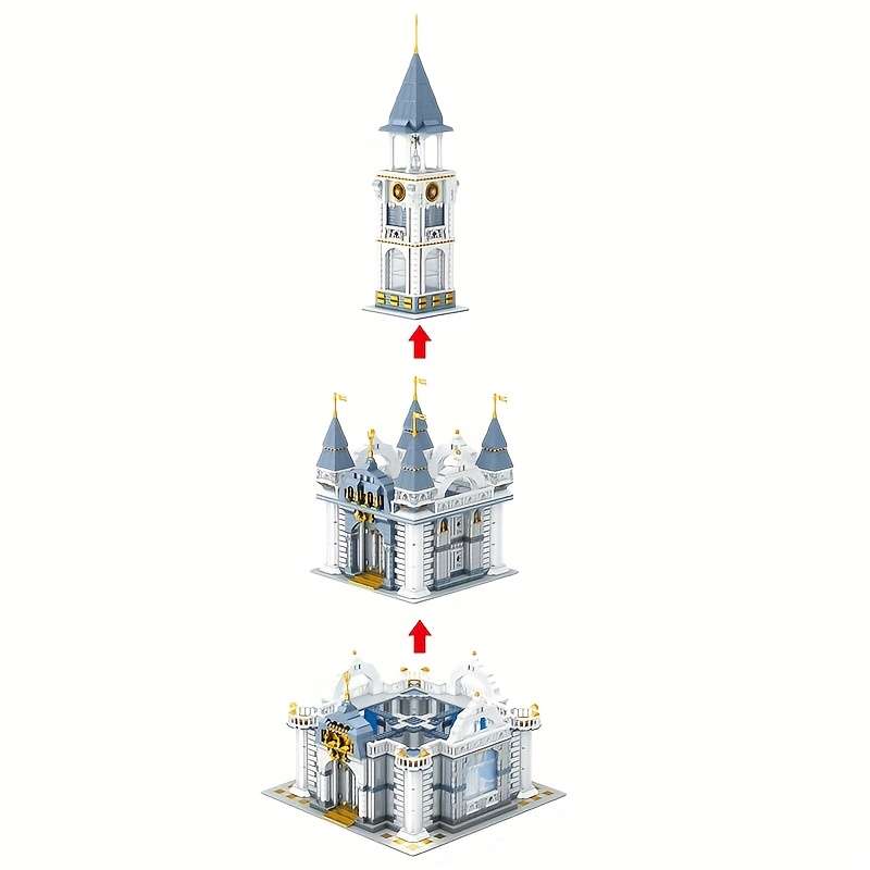 Building Toy Architectural Model Toy Set Style Castle