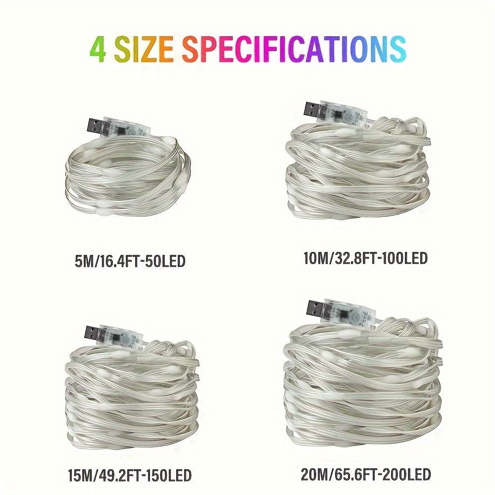 String Lights Size 20M 65.6Ft 200Leds