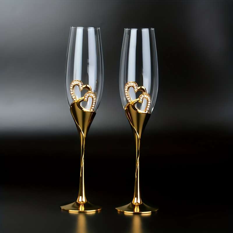 Wedding Supplies Color 2Pcs Golden