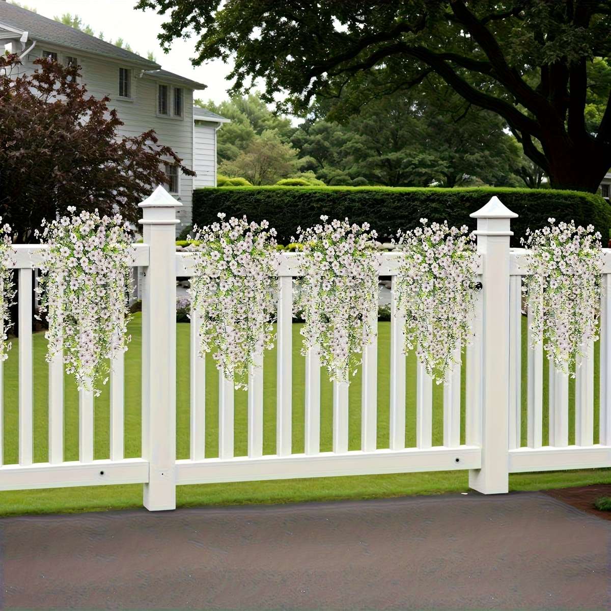 Simulated Flower Color White Quantity2Pcs