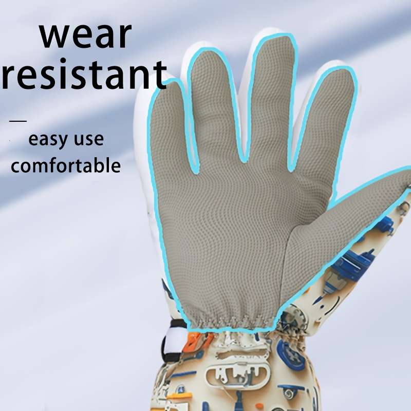 Gloves Color Mens Abstract Orangeblue