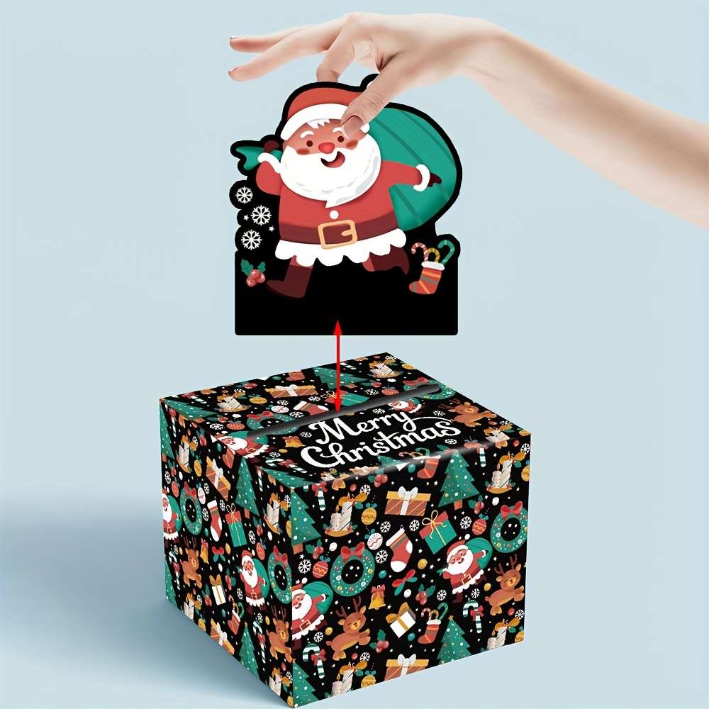 Christmas Gift Boxes Model Christmas Money Box 02