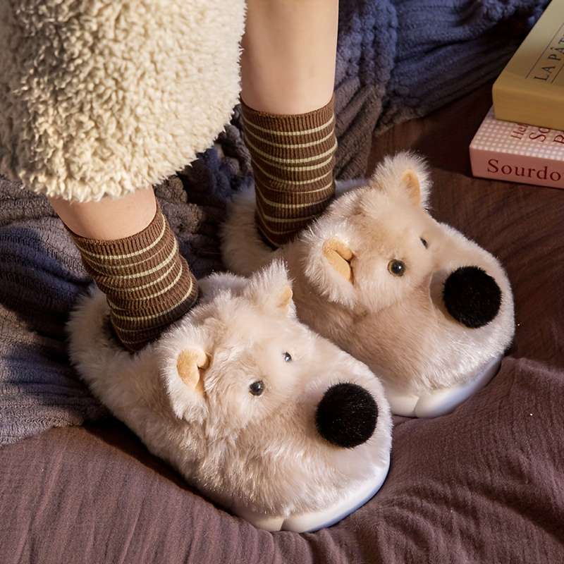 Cotton Slippers Color White Sizeuk 7.5-8