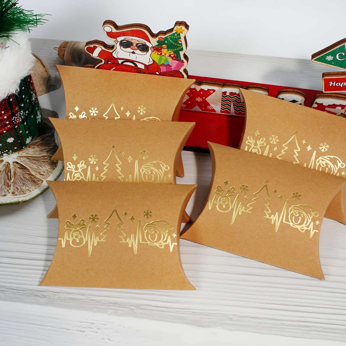 Christmas Gift Boxes Color White