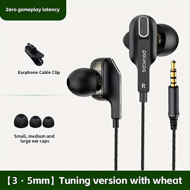 Wired Headphones Red 3.5Mm