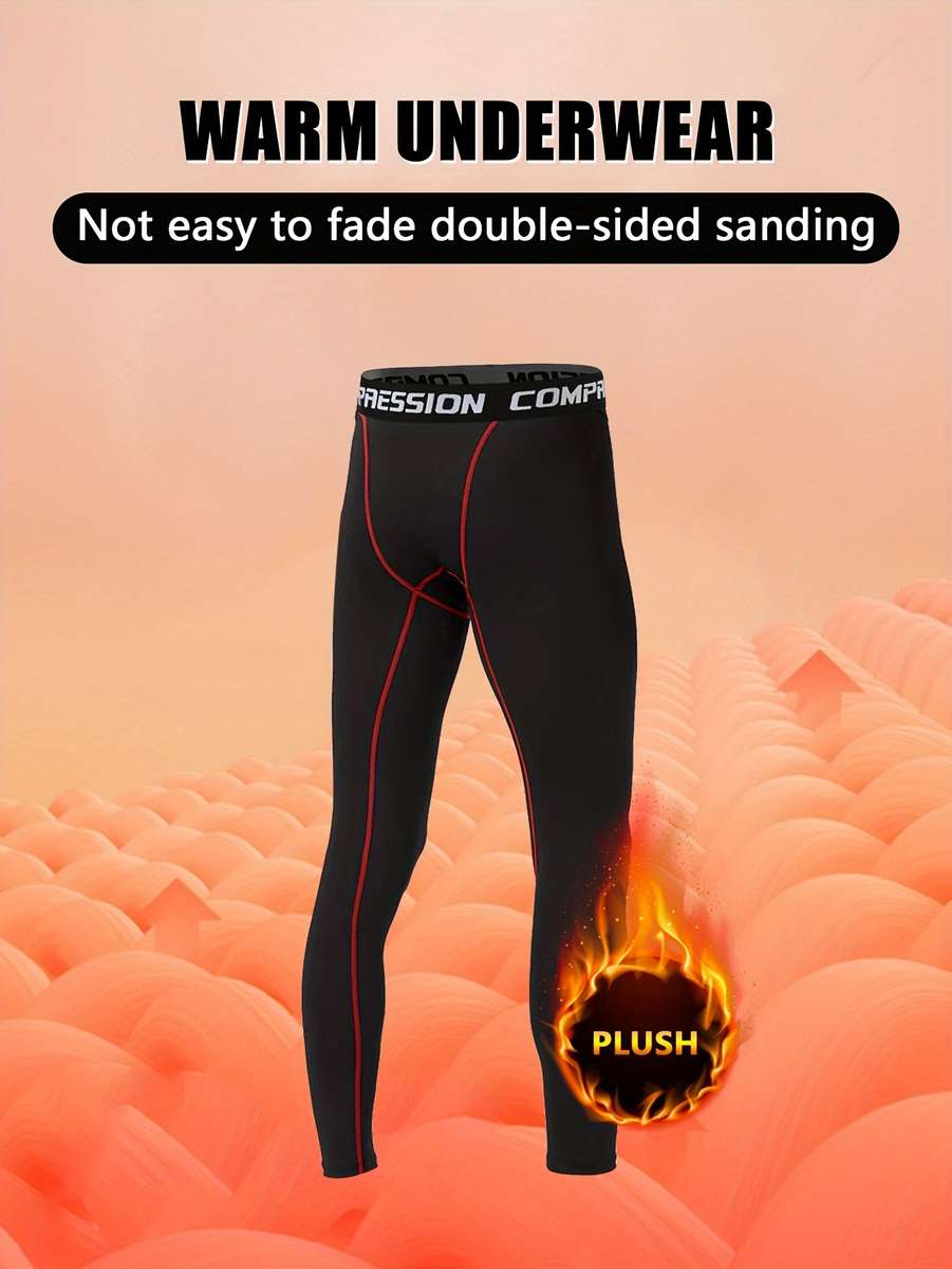 Thermal Underwear Color Black Sizexxl