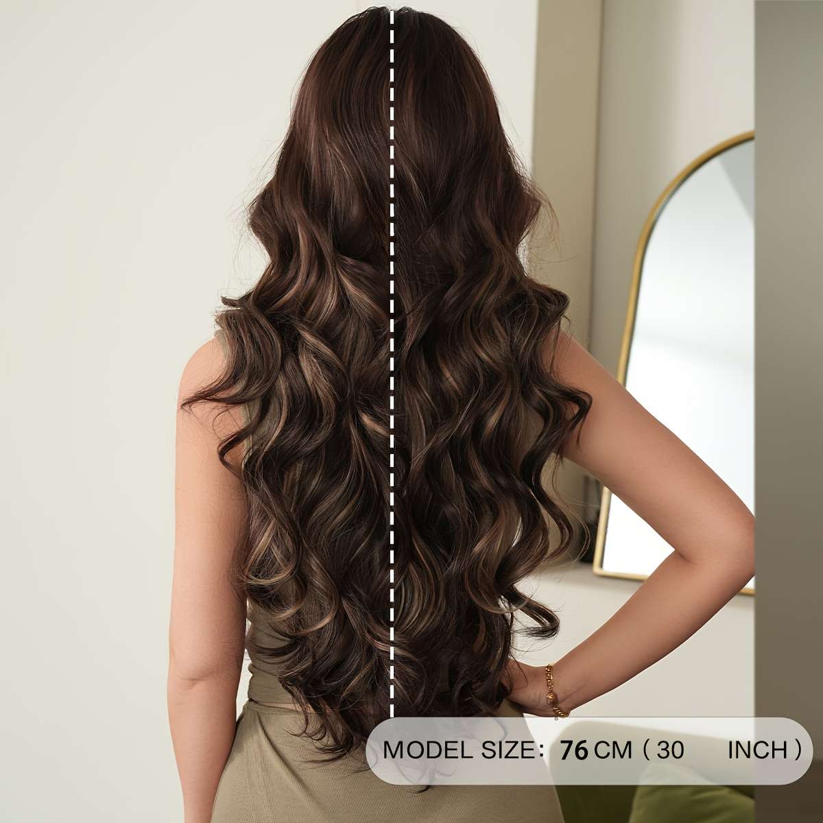 Women S Wigs Color 1 Hair Length76.2Cm